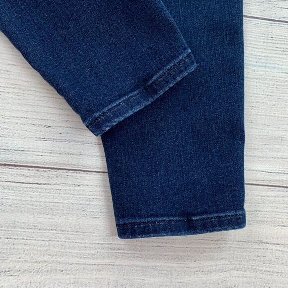 Ann Taylor Jeans sz 4 The Skinny Dark Wash Inseam 27.5" High Rise - Picture 7 of 11